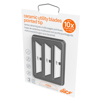 Slice Pointed-Tip Ceramic Utility Knife Blades, Single Style Distribution Jean Lapalme
