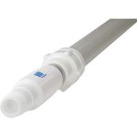 Handle, Broom/Scraper/Squeegee, White, Telescopic, 62" - 113" L Distribution Jean Lapalme