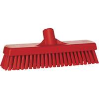 Brosse &agrave; r&eacute;curer pour planchers et murs, Crins Ferme, 12", Polyester, Rouge Distribution Jean Lapalme