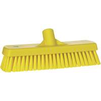 Brosse &agrave; r&eacute;curer pour planchers et murs, Crins Ferme, 12", Polyester, Jaune Distribution Jean Lapalme