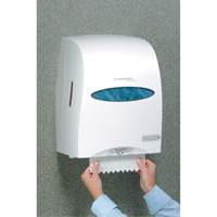 Distributeur de serviettes en rouleaux durs Sanitouch, Manuel/Sans contact, 12,63" la x 10,2" p x 16,13" h Distribution Jean Lapalme