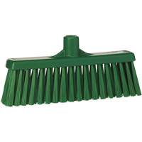 T&ecirc;te de balai droit, Crins Moyen, 12", Polyester, Vert Distribution Jean Lapalme
