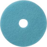 Luster Lite Floor Pads, 19", Burnishing, Light Blue Distribution Jean Lapalme
