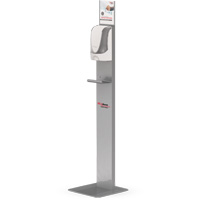 Touch-Free Hand Sanitizer Dispenser Floor Stand Distribution Jean Lapalme