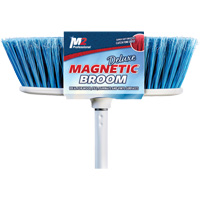 Flat Magnetic Indoor Broom with Handle, 48" Long Distribution Jean Lapalme