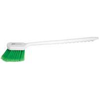 Brosse &agrave; recoins &agrave; manche long, 20" l, Soies PVC, Vert Distribution Jean Lapalme