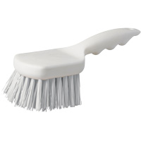 Brosse &agrave; chaudron &agrave; manche court, 9" l, Soies Polypropyl&egrave;ne, Blanc Distribution Jean Lapalme