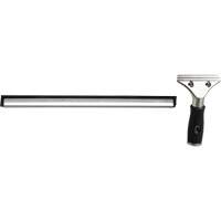 Raclette &agrave; fen&ecirc;tres avec manche, 12", Caoutchouc, Cadre Acier inoxydable Distribution Jean Lapalme