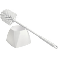 Bowl Brush with Caddy, 15-1/2" L, Polypropylene Bristles, White Distribution Jean Lapalme