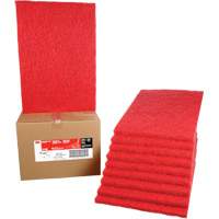 Tampon de nettoyage pour tapis, 14" x 20", Lustrage/Nettoyage, Rouge Distribution Jean Lapalme