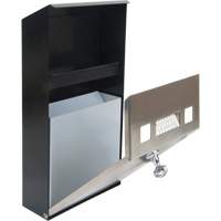 Smoking Receptacle, Wall-Mount, Stainless Steel, 1 Litre Capacity, 11-4/5" Height Distribution Jean Lapalme