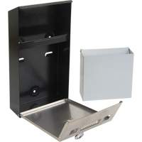 Smoking Receptacle, Wall-Mount, Stainless Steel, 1 Litre Capacity, 11-4/5" Height Distribution Jean Lapalme