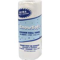 Essuie-tout pour cuisines de premi&egrave;re qualit&eacute; Snow Soft, 2 Pli, 85 Feuilles/rouleau, 8" la, 11" lo Distribution Jean Lapalme