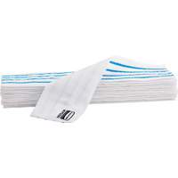 Disposable Mop Pad, Hook and Loop Style, Microfibre, 18" L x 4" W Distribution Jean Lapalme