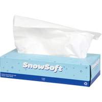 Papier-mouchoir de premi&egrave;re qualit&eacute; Snow Soft, 2 pli, 7,4" lo x 8,4" la, 100 feuilles/boîte Distribution Jean Lapalme