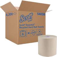 Essential 100% Recycled Brown Hard Roll Towels, 1 Ply, Standard, 700' L Distribution Jean Lapalme