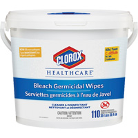 Lingettes d&eacute;sinfectantes &agrave; l'eau de Javel Healthcare, 110 lingettes Distribution Jean Lapalme
