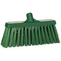 Heavy-Duty Push Broom, Stiff Bristles, 13", Polyester, Green Distribution Jean Lapalme