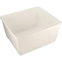 Bac Aero-Tote avec vidange, Plastique, Blanc Distribution Jean Lapalme