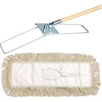 Syst&egrave;me de vadrouille &agrave; &eacute;pousseter Break-Ezy, Style &agrave; attacher, Coton, 48" lo x 3-1/2" la Distribution Jean Lapalme