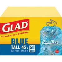 Sacs de recyclage 45 L, R&eacute;gulier, 24" la x 28" lo, Bleu Distribution Jean Lapalme