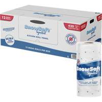 Rouleau dessuie-tout de cuisine Signature de Snow Soft, 2 Pli, 420 Feuilles/rouleau, 4,5" la, 11" lo Distribution Jean Lapalme