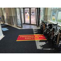 Supreme Knob Entrance Matting, Wiper/Scraper, 6-1/2' x 75-1/2' x 7/16", Charcoal Distribution Jean Lapalme