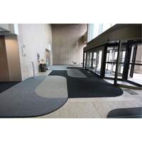 Supreme Knob Entrance Matting, Wiper/Scraper, 6-1/2' x 75-1/2' x 7/16", Charcoal Distribution Jean Lapalme