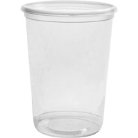 Magik 32 oz. Clear Deli Container without Lid, Plastic, Round Distribution Jean Lapalme