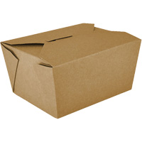 Kraft Take Out Food Containers, Corrugated, Rectangular Distribution Jean Lapalme