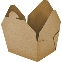 Kraft Take Out Food Containers, Corrugated, Rectangular Distribution Jean Lapalme