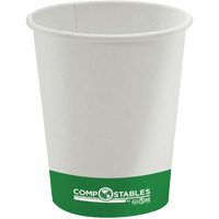Single Wall Hot/Cold Compostable Paper Cups, 8 oz., Multi-Colour Distribution Jean Lapalme