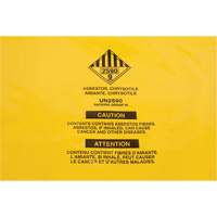 Doublures pour d&eacute;chets dangereux, Amiante, 40" lo x 26" la, 3 mils Distribution Jean Lapalme