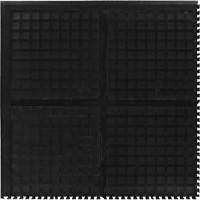 Hog Heaven&reg; Modular Tile - Center, Corrugated, 3' x 3' x 3/4", Black, Nitrile Distribution Jean Lapalme