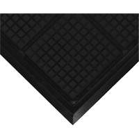 Hog Heaven&reg; Workstation Mat, Corrugated, 3-3/5' x 3-3/5' x 3/4", Black, Nitrile Distribution Jean Lapalme