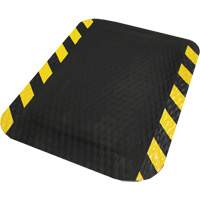 Hog Heaven Mat, Diamond, 2' x 3' x 5/8", Black/Yellow, Nitrile Distribution Jean Lapalme