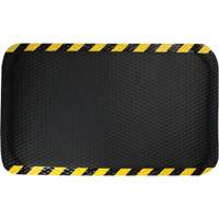 Hog Heaven Mat, Diamond, 3' x 5' x 5/8", Black/Yellow, Nitrile Distribution Jean Lapalme