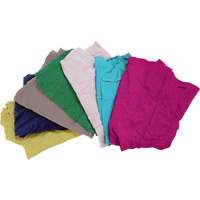 Chiffons fabriqu&eacute;s &agrave; partir de mat&eacute;riaux recycl&eacute;s, Coton, M&eacute;lange de couleurs, 10 lb Distribution Jean Lapalme