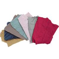 Chiffons fabriqu&eacute;s &agrave; partir de mat&eacute;riaux recycl&eacute;s, Molleton, M&eacute;lange de couleurs, 10 lb Distribution Jean Lapalme