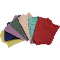 Recycled Material Wiping Rags, Fleece, Mix Colours, 25 lbs. Distribution Jean Lapalme