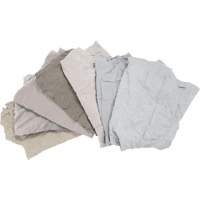 Recycled Material Wiping Rags, Cotton, White, 25 lbs. Distribution Jean Lapalme