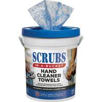 Serviettes nettoyantes pour les mains, 72 lingettes, 12" x 10" Distribution Jean Lapalme