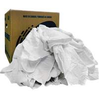 Chiffons recycl&eacute;s, Coton, Blanc, 10 lb Distribution Jean Lapalme