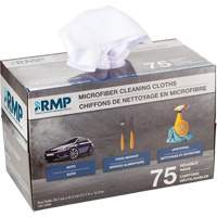 Chiffons lavables pour le nettoyage, Microfibre, Blanc Distribution Jean Lapalme