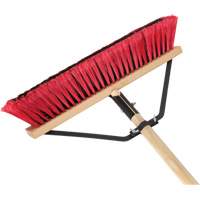 Push Broom with Braced Handle, 18", Medium, PVC Bristles Distribution Jean Lapalme