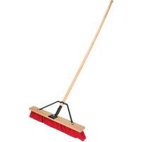 Push Broom with Braced Handle, 24", Medium, PVC Bristles Distribution Jean Lapalme