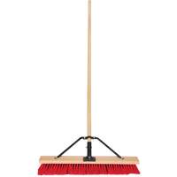 Push Broom with Braced Handle, 24", Medium, PVC Bristles Distribution Jean Lapalme