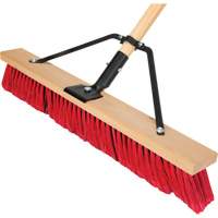 Push Broom with Braced Handle, 24", Medium, PVC Bristles Distribution Jean Lapalme