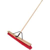 Push Broom with Braced Handle, 36", Medium, PVC Bristles Distribution Jean Lapalme