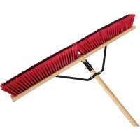 Push Broom with Braced Handle, 36", Medium, PVC Bristles Distribution Jean Lapalme